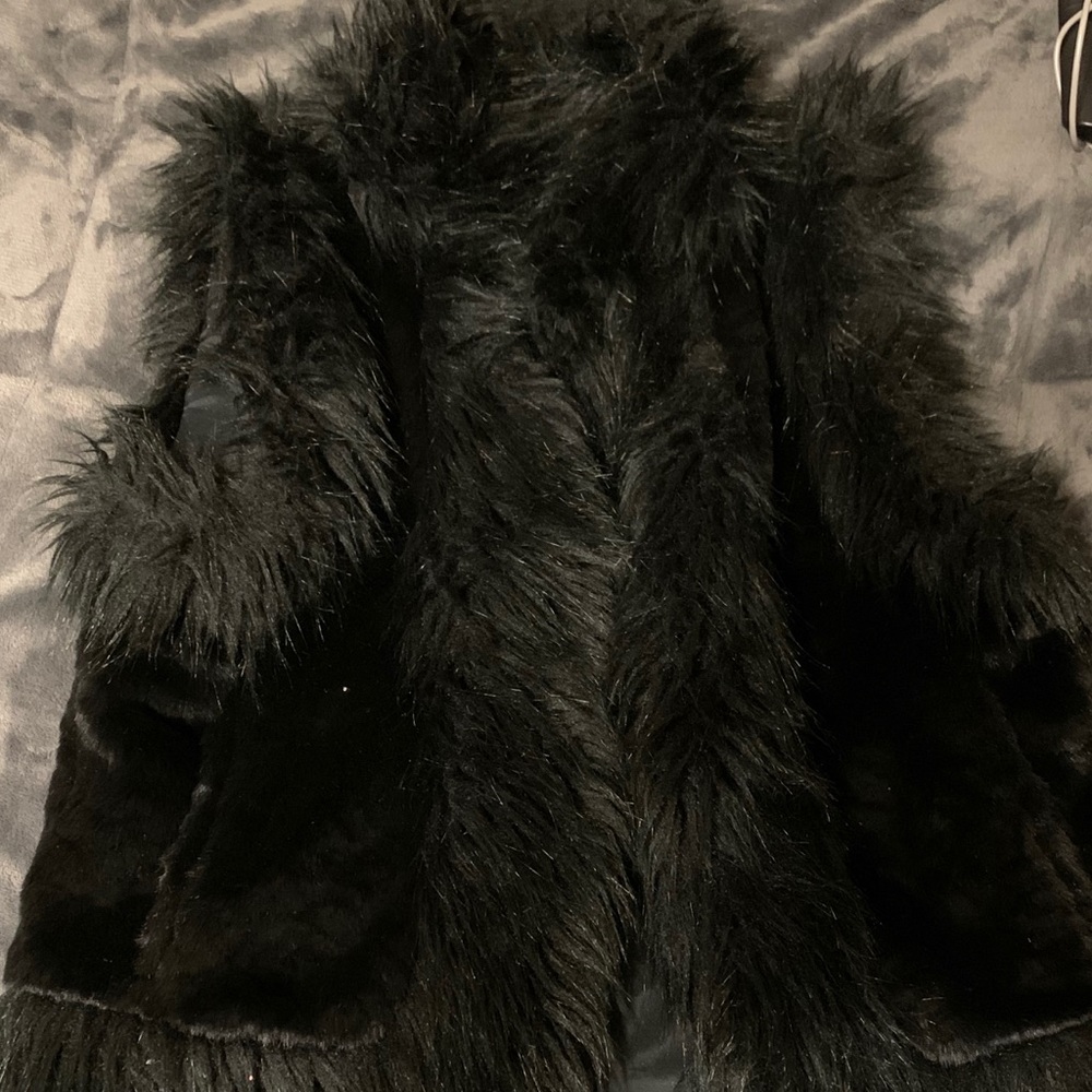 Express faux fur vest